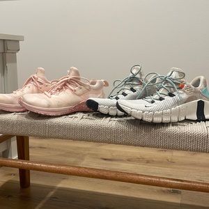 2 pairs of womens slip on Nike METCONS